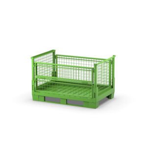 Contenitore abbattibile in rete - portata 1500 kg